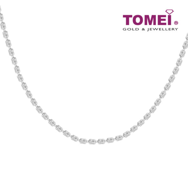1tomei_0001_Sony_14336.psd TOMEI Italia 50cm Long Necklace, Unisex White Gold 585