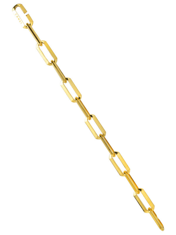 2024072602255898cfac234a8f021e5f5a9fe36acf82c5 TOMEI Heavy Linked Chain Bracelet, Yellow Gold 916