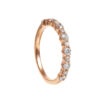 202411070912325dc0443ab4cc708276716304a8eea20b TOMEI Glimmering Grace Collection Eternity Ring, Rose Gold 750