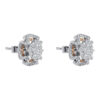 TOMEI Blooms Of Fortune Diamond Earrings, White+Rose Gold 750