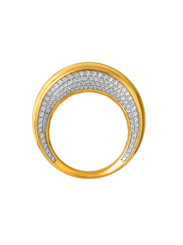 20241119075626aeb3eb5fc2dfccb240743506dd3e9d74 TOMEI Diamond Cut Collection Chunky Ring, Yellow Gold 916