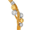 202411190831049c5eb352f3fe46971b09fc658d1c9049 TOMEI Dual-Tone Lasered Balls Bangle, Yellow Gold 916