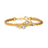20241119083105010a6afc000212cc430a6ef7ed2795ab TOMEI Dual-Tone Lasered Balls Bangle, Yellow Gold 916