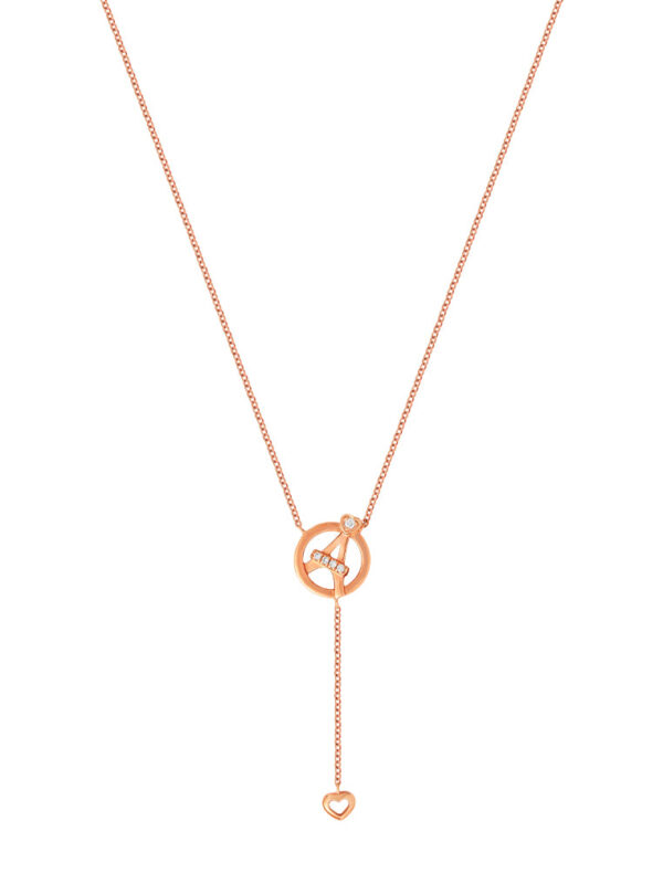 20241122070719a6919d7b20f91cb00915df48cd1aea1e TOMEI Love Of Tower Necklace, Rose Gold 750