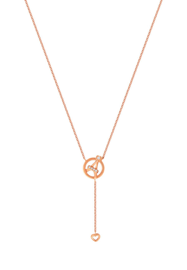 20241122070719a6919d7b20f91cb00915df48cd1aea1e TOMEI Love Of Tower Necklace, Rose Gold 750