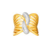 202411260740063b64b4f05e7cddb6d4758482d8f93137 TOMEI Dual-Tone Spread Wings Ring, Yellow Gold 916