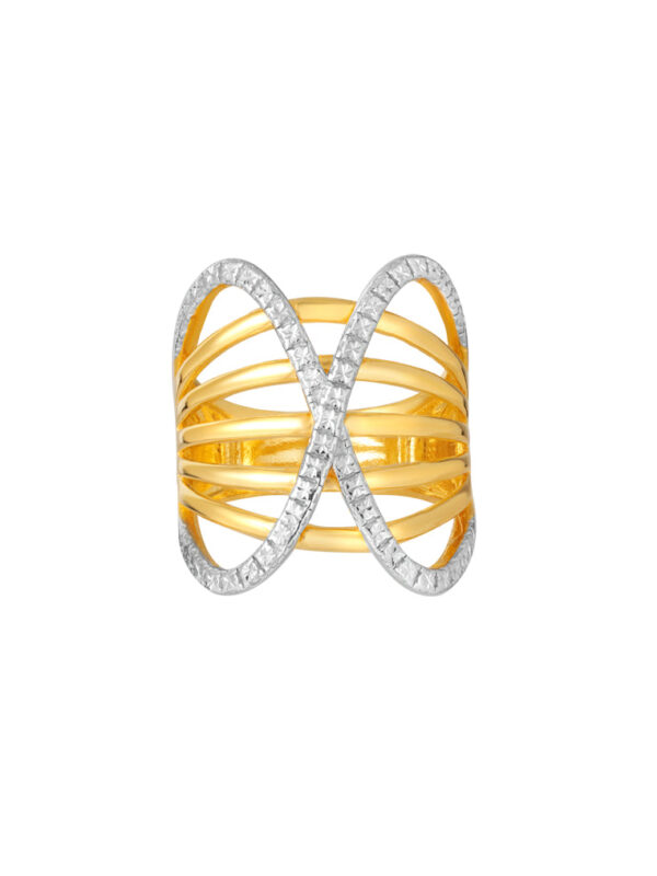 20241126081828e723042055e80f8e26a4f30b80a4bfd4 TOMEI Diamond Cut Collection Ring, Yellow Gold 916