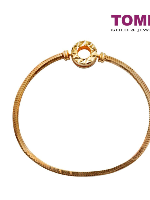 TOMEI Chomel Bracelet, Yellow Gold 916 (TM-YG1116B-18CM-1C)