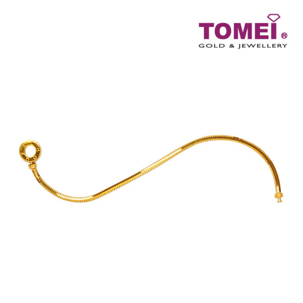 TOMEI Chomel Bracelet, Yellow Gold 916 (TM-YG1116B-16CM-1C)