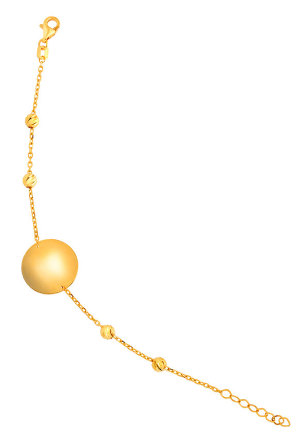 27Dec_1100x762px_0001_18U30-BCB1050-1C TOMEI Lusso Italia Fine Circle Kids Bracelet, Yellow Gold 916