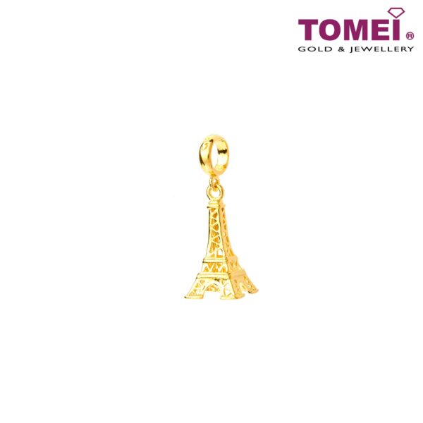TOMEI Chomel Collection Love In Paris Charm, Yellow Gold 916 (TM-PT057-1C)