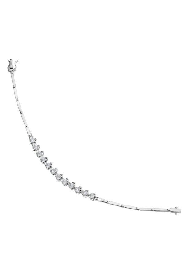 TOMEI ???? Heart to Heart Diamond Bracelet White Gold 750