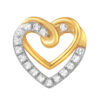 6401199-4515-9911046-1 TOMEI Dual-Tone Love Charm, Yellow Gold 916