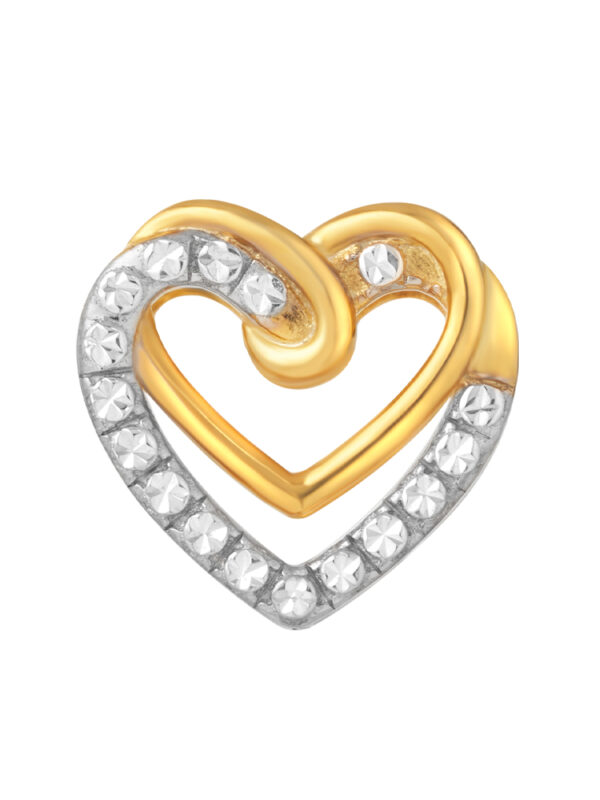6401199-4515-9911046-1 TOMEI Dual-Tone Love Charm, Yellow Gold 916