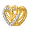 6401199-4515-9911046-2 TOMEI Dual-Tone Love Charm, Yellow Gold 916