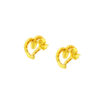 TOMEI Lusso Italia Heart Earrings, Yellow Gold 916