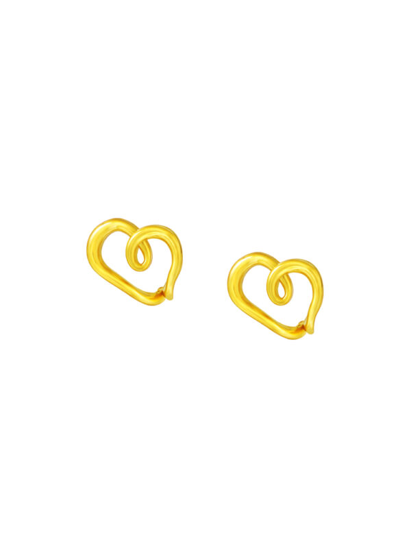 762 x 1100_0005_Sony_44466 TOMEI Lusso Italia Heart Earrings, Yellow Gold 916