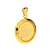762_0002_Layer1 TOMEI Flower Of Life Gift Pendant, Plated Yellow Gold