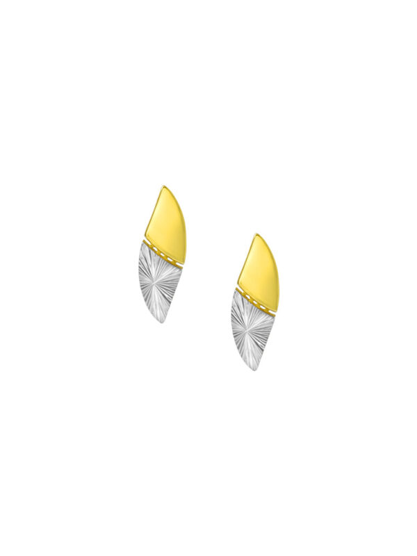 762_DSC02122_0026_DC-Y1374E-2C TOMEI Diamond Cut Collection Pizzazz Earrings, Yellow Gold 916