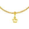 TOMEI Chomel Collection Dangling Crown Charm, Yellow Gold 916