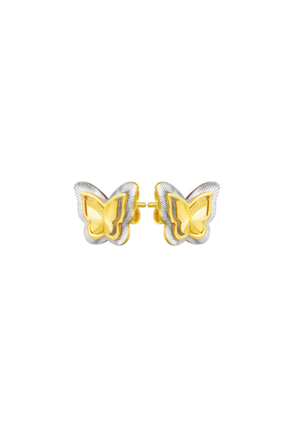 762x1100.psd_0035_DSC028719Q-YG1386E-2C TOMEI Dual-Tone Butterfly Earrings, Yellow Gold 916