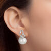 TOMEI Earrings, Diamond Pearl White Gold 750