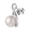 TOMEI Earrings, Diamond Pearl White Gold 750