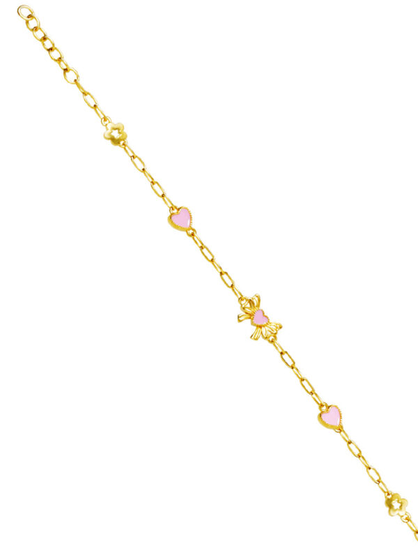 762x1100_0005_DSC09696TZ-YG1621B-EC TOMEI Pinkish Love Bracelet, Yellow Gold 916