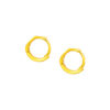 TOMEI Lusso Italia Heart Earrings, Yellow Gold 916