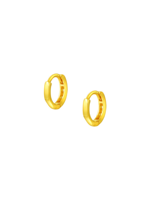 TOMEI Lusso Italia Heart Earrings, Yellow Gold 916