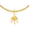 TOMEI Chomel Collection Ping An Rattle Charm, Yellow Gold 916