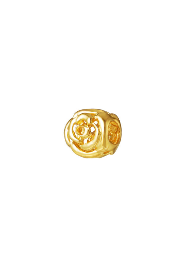 TOMEI Chomel Collection Flower Charm, Yellow Gold 916
