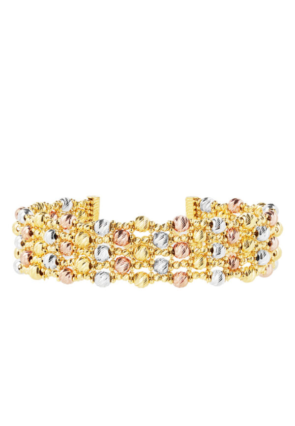 762x1100_0014s_0001_Layer15 TOMEI Lusso Italia Tri-Tone Layered Bracelet, Yellow Gold 916