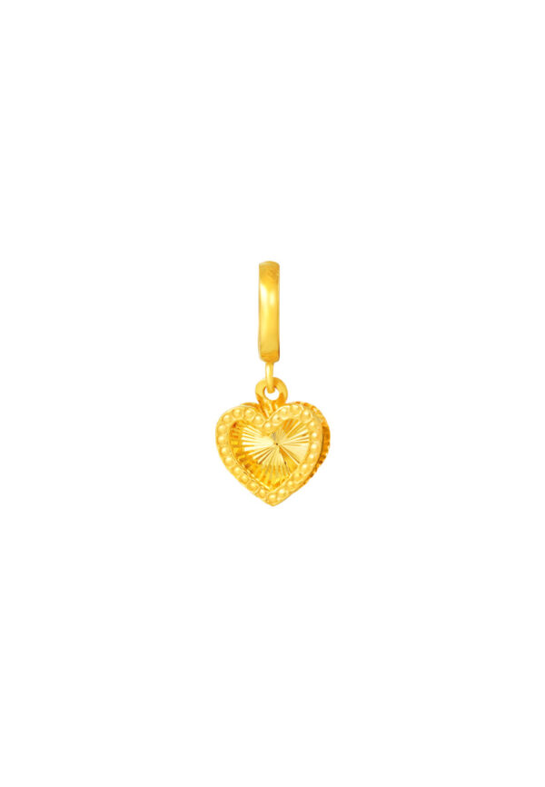 762x1100_0017_Sony_39743TM-C427-1C TOMEI Chomel Collection Heart Charm, Yellow Gold 916