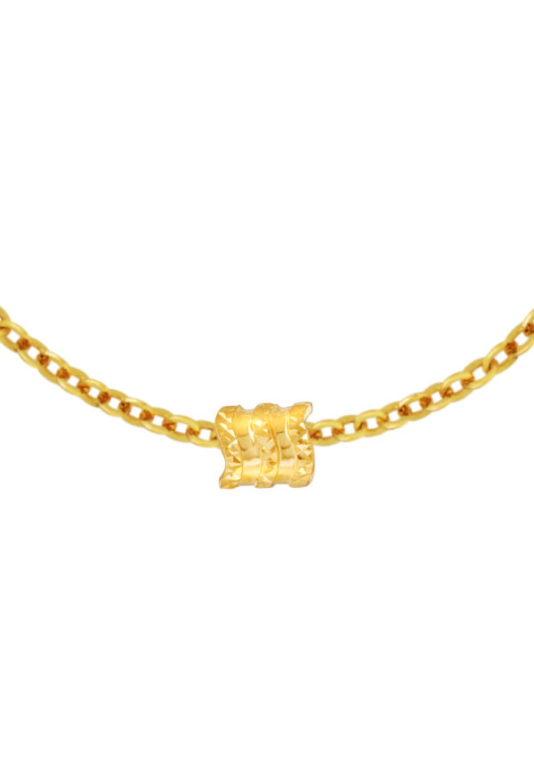 TOMEI Chomel Collection Mini Tube Charm, Yellow Gold 916