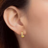 762x1100_0021_Sony_24604 TOMEI Lusso Italia Rectangular Hoop Earrings, Yellow Gold 916