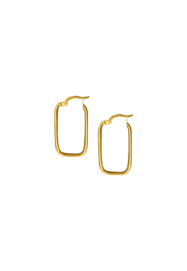 762x1100_0022_Sony_24604 TOMEI Lusso Italia Rectangular Hoop Earrings, Yellow Gold 916