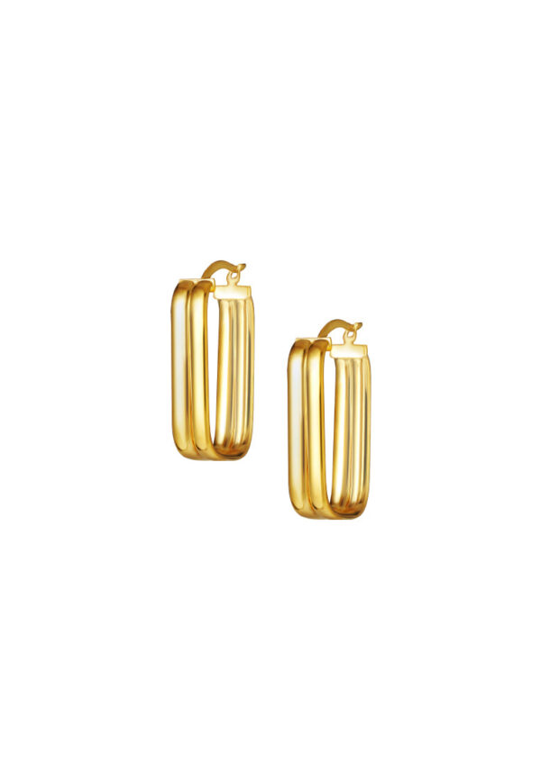 762x1100_0023_Sony_24604 TOMEI Lusso Italia Rectangular Hoop Earrings, Yellow Gold 916