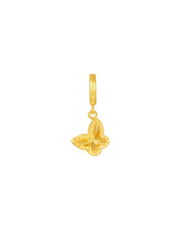 TOMEI Butterfly Charm, Yellow Gold 916