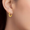TOMEI Lusso Italia Sturdy Hoop Earrings, Yellow Gold 916