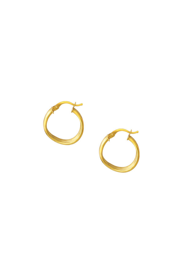 762x1100_0032_DSC09511IQ-E23TB0243-1C TOMEI Lusso Italia Stripe Loop Earrings, Yellow Gold 916