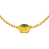 TOMEI Chomel Collection Nephrite Ingot Charm, Yellow Gold 999