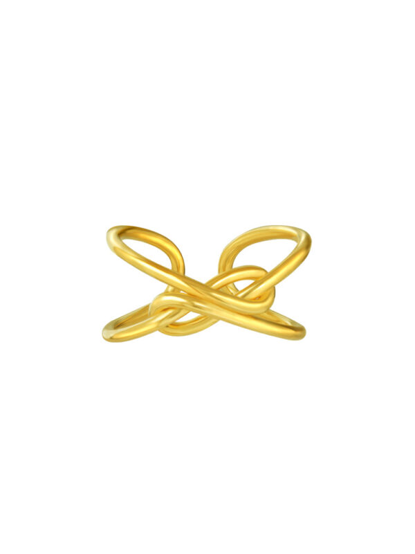 762x1100_0085_Sony_407909O-YG1078R-1C_2 TOMEI Knotted Open Ring, Yellow Gold 916