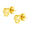762x1100_18July_0072_X3E13602-1C TOMEI Lusso Italia Tri-Rings Earrings, Yellow Gold 916