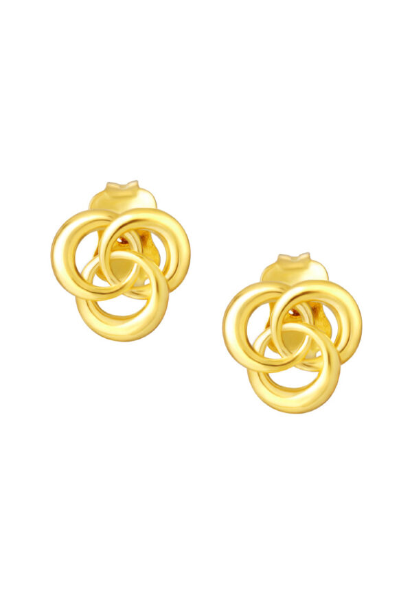 762x1100_18July_0074_X3E13602-1C TOMEI Lusso Italia Tri-Rings Earrings, Yellow Gold 916