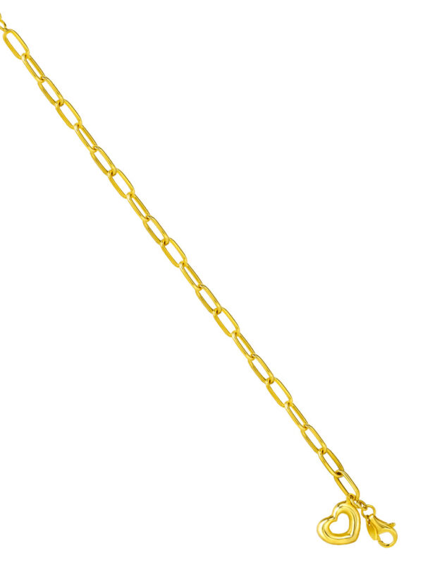 762x1100_2_0023_DSC002779M-BLB42-1C TOMEI Heart-Linked Bracelet, Yellow Gold 916