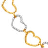 762x1100_Master_0012_Sony_23357_4ed0dc84-b5a8-41fb-a091-f7ef6060f604 TOMEI Diamond Cut Collection Gilded Hearts Bracelet, Yellow Gold 916