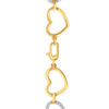 762x1100_Master_0013_Sony_23357_3debc8eb-9849-4e40-b0d3-1918a7b8e530 TOMEI Diamond Cut Collection Gilded Hearts Bracelet, Yellow Gold 916