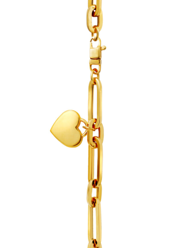 762x1100_master_0007_Sony_27121_c3ad38f1-377b-489e-8ad7-e9ed9697395e TOMEI Lusso Italia Solo Heart Chain Link Bracelet, Yellow Gold 916