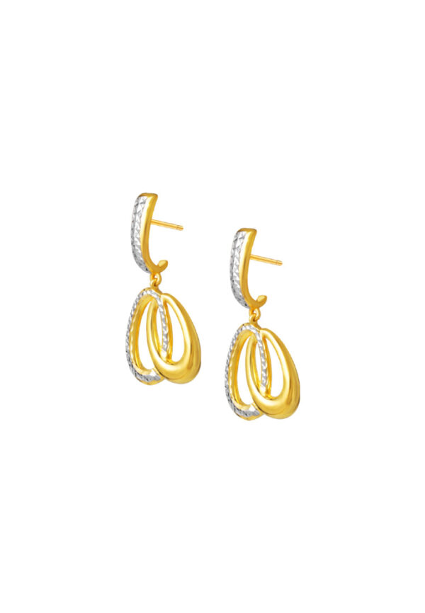 762x1100_master_0044_Sony_23767 TOMEI Dual-Tone Dangling Oval Earrings, Yellow Gold 916
